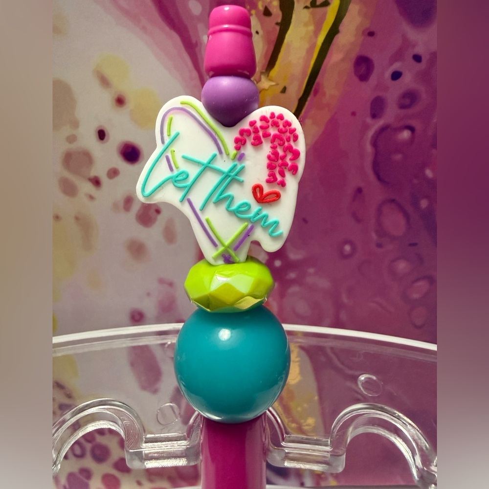 Beaded 'Let Them' Pen